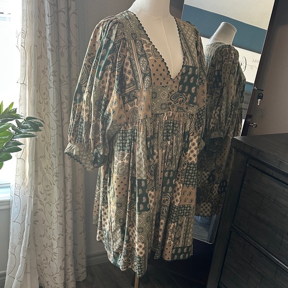 Gigio Bohemian Patchwork-Look Dress - Picture 8 of 14